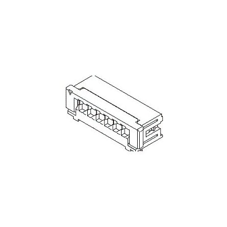 Molex Board Connector, 10 Contact(S), 1 Row(S), Female, Right Angle, 0.079 Inch Pitch, Solder Terminal 521511010